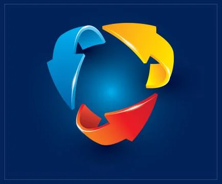 Arrow 3D 스톡 일러스트