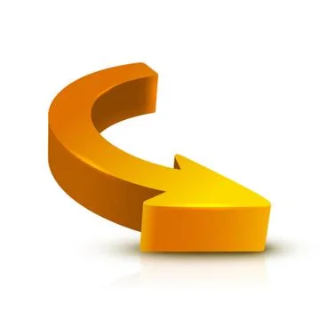 Arrow 3D Illustrazione stock