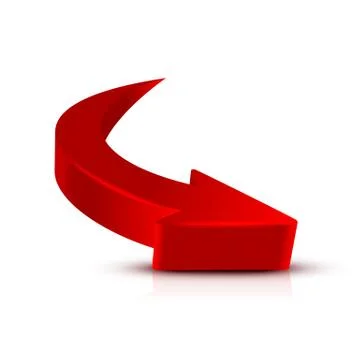 Arrow 3D Illustrazione stock