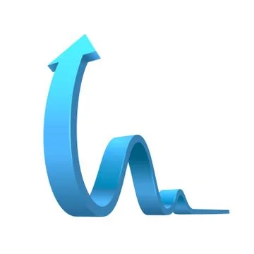 Arrow 3D Illustrazione stock