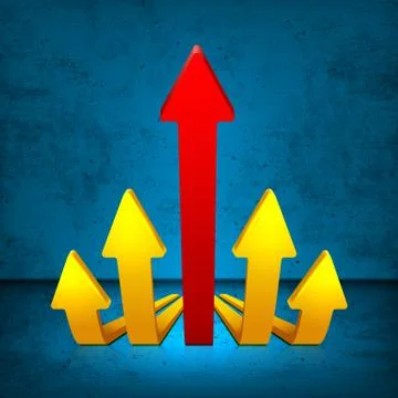 Arrow 3D Stock Illustration