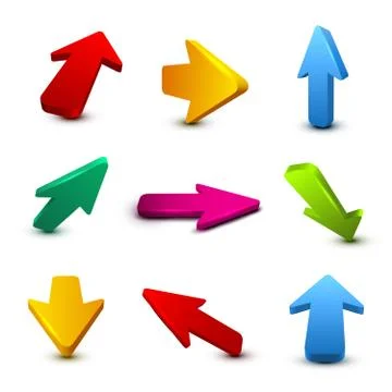 Arrow 3D Stock Illustration