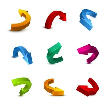 Arrow 3D Stock Illustration