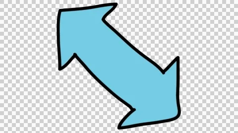 Arrow 46 animation with transparent background Stock Footage 44508203