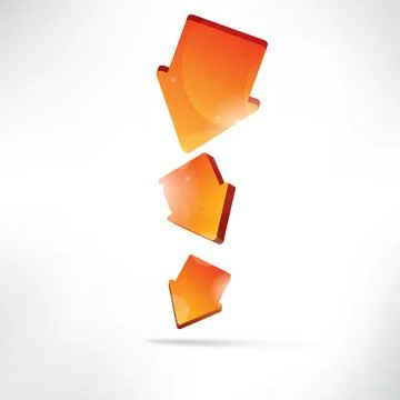 Arrow on abstract background Illustrazione stock