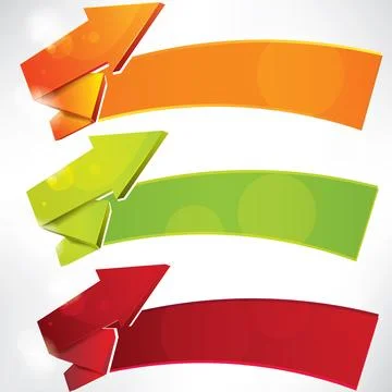 Arrow on abstract background Illustrazione stock