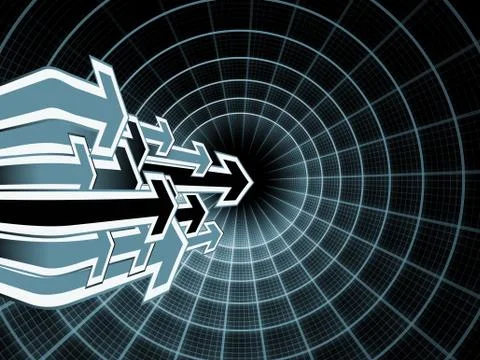 Arrow Abstract Stock Illustration