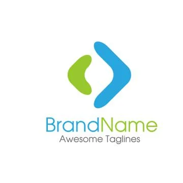 Arrow abstract logo Stock Illustration