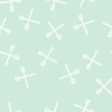 Arrow for aiming line vector seamless pattern Stock Illustration
