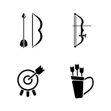 Arrow and bow Stock Illustration