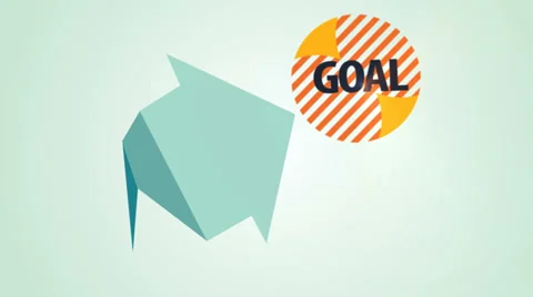 Arrow and goals. Stock Footage 32353255