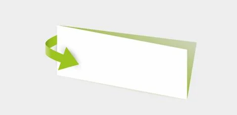 Arrow and paper with shadow Illustrazione stock