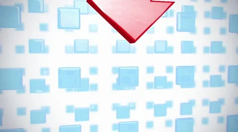 Arrow on animated background Stock Footage 9119155