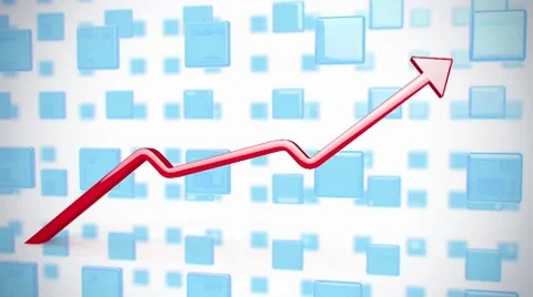 Arrow on animated background Stock-Footage 9125860