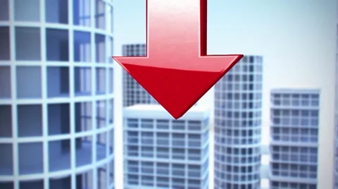 Arrow on animated background Stock Footage 9128977