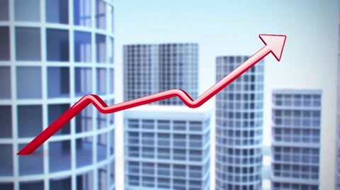 Arrow on animated background Stock-Footage 9129388