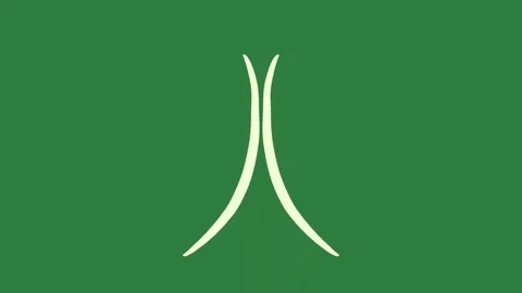 Arrow Animated With On Green Screen Chroma Key Background Stock Footage 338016369