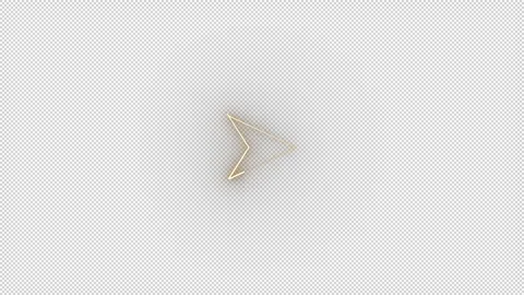 Arrow, Animated Neon Arrow Pack Overlay - Glowing Yellow Screen Element Set Stock Footage 322004198