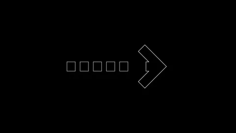 Arrow animation on a black background. 4K motion video Stock Footage 306030721