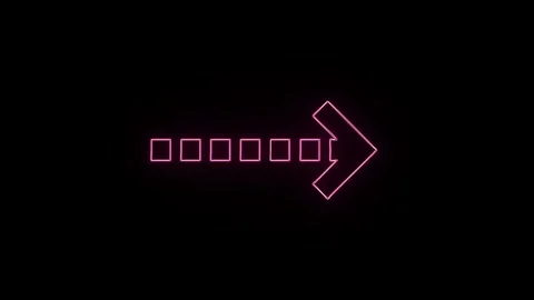 Arrow animation on a black background. 4K motion video Video stock 306030752