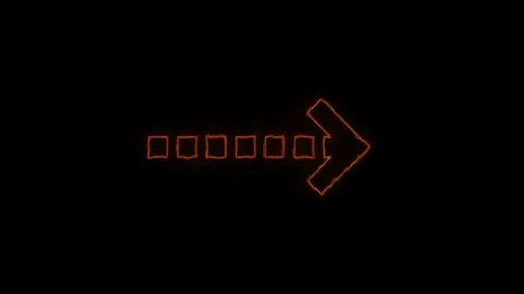 Arrow animation on a black background. 4K motion video Stock Footage 306030754