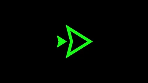 Arrow animation on a black background. 4K motion video Stock Footage 306030761