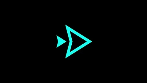 Arrow animation on a black background. 4K motion video Stock Footage 306030768