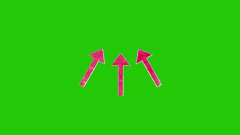 Arrow animation on chroma key background 库存影片 332209764