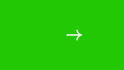Arrow animation on chroma key screen background 動画素材 332643341