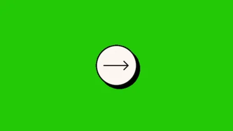 Arrow animation on chroma key screen background Stock-Footage 332643348