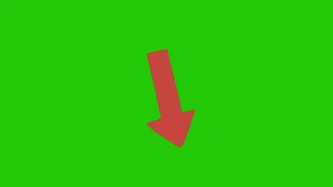 Arrow animation on chroma key screen background 库存影片 332643353