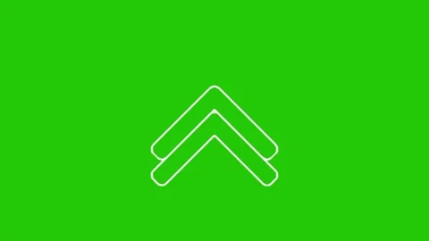 Arrow animation on chroma key screen background Видео 332643363