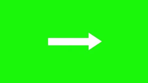 Arrow animation on green screen background 库存影片 334775432
