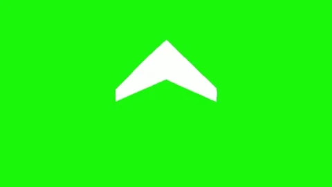 Arrow animation on green screen background 库存影片 334775440