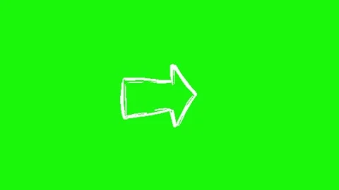 Arrow animation on green screen background 動画素材 334775447