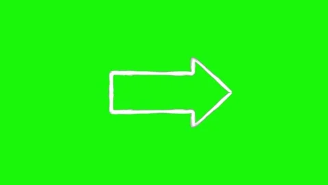 Arrow animation on green screen background Video stock 334775448