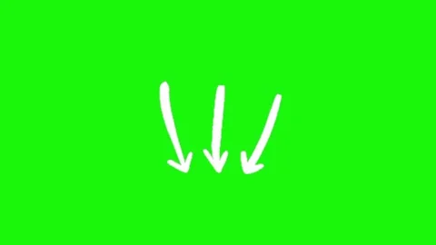 Arrow animation on green screen background Stock Footage 334775452