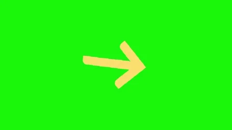 Arrow animation on green screen background Stock Footage 334775455