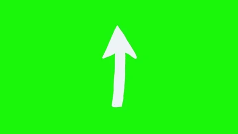 Arrow animation on green screen background 動画素材 334775465