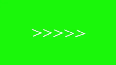 Arrow animation on green screen background Stock Footage 334775467