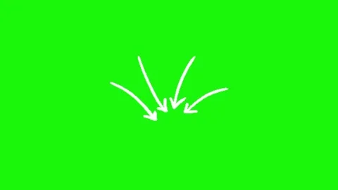 Arrow animation on green screen background Stock Footage 334775471
