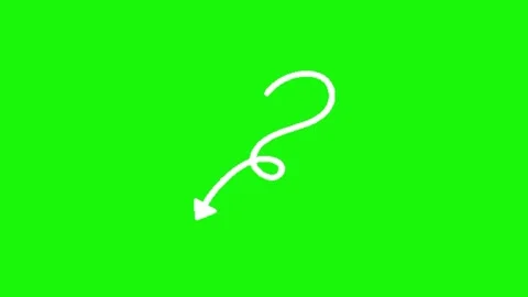 Arrow animation on green screen background Stock Footage 334775472