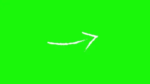 Arrow animation on green screen background Stock Footage 334775473