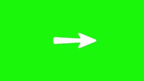 Arrow animation on green screen background Stock Footage 334775475
