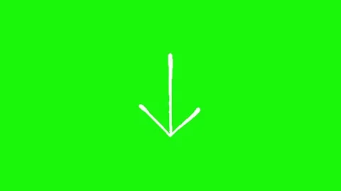 Arrow animation on green screen background Video stock 334775476