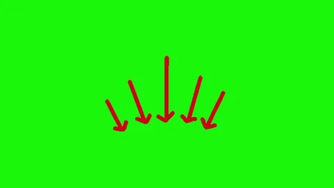 Arrow animation on green screen background 動画素材 335257549