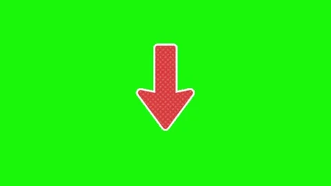 Arrow animation on green screen background Video stock 335257553