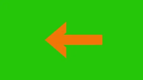 Arrow animation on green screen 動画素材 328898461