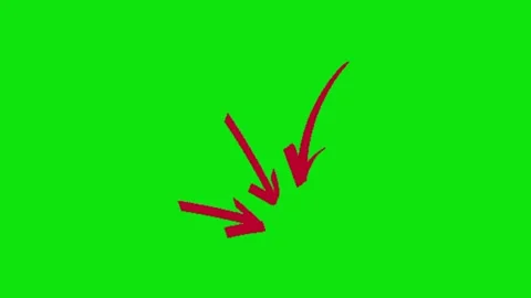 Arrow animation on green screen Vidéo 329031301