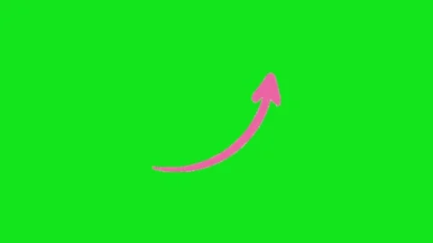 Arrow animation on green screen 動画素材 330216950